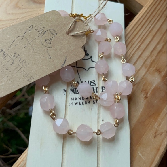 FACETED ROSE QUARTZ - Picture 3 of 3